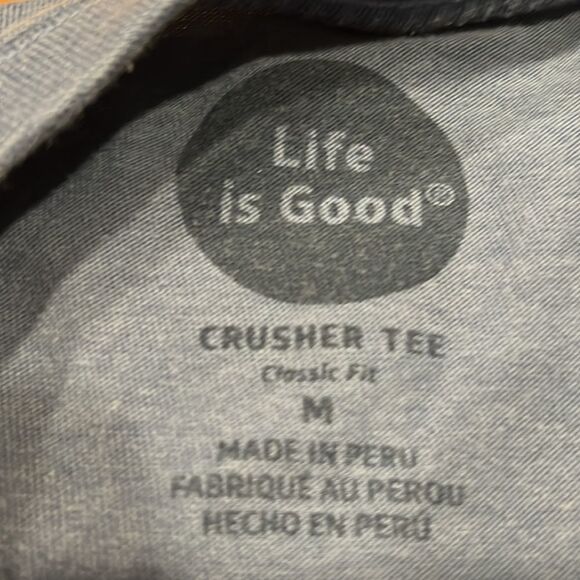 LIFE is good long sleeve crew neck shirt size medium. - Picture 3 of 9